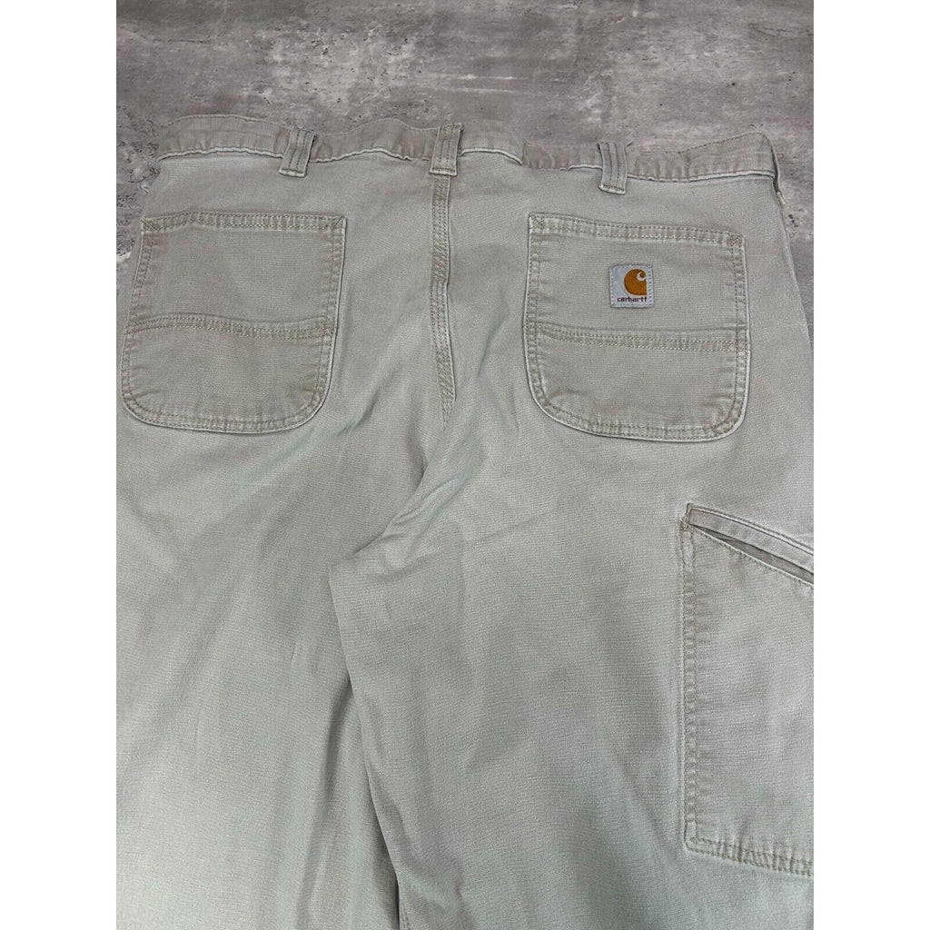 Carhartt Relaxed Fit Canvas Workwear Five Pocket Pants Size 38 Beige