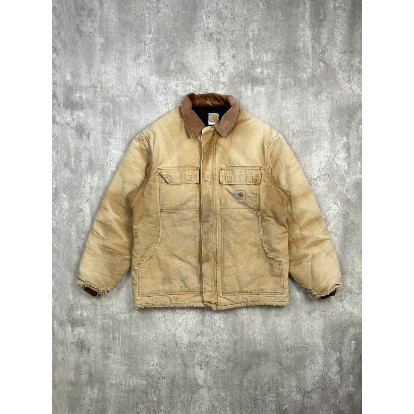 Vintage Carhartt Insulated Canvas Workwear Arctic Jacket Size XL