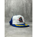 Vintage 80s VFW Life Member Scrambled Eggs Trucker Snapback Hat OSFA