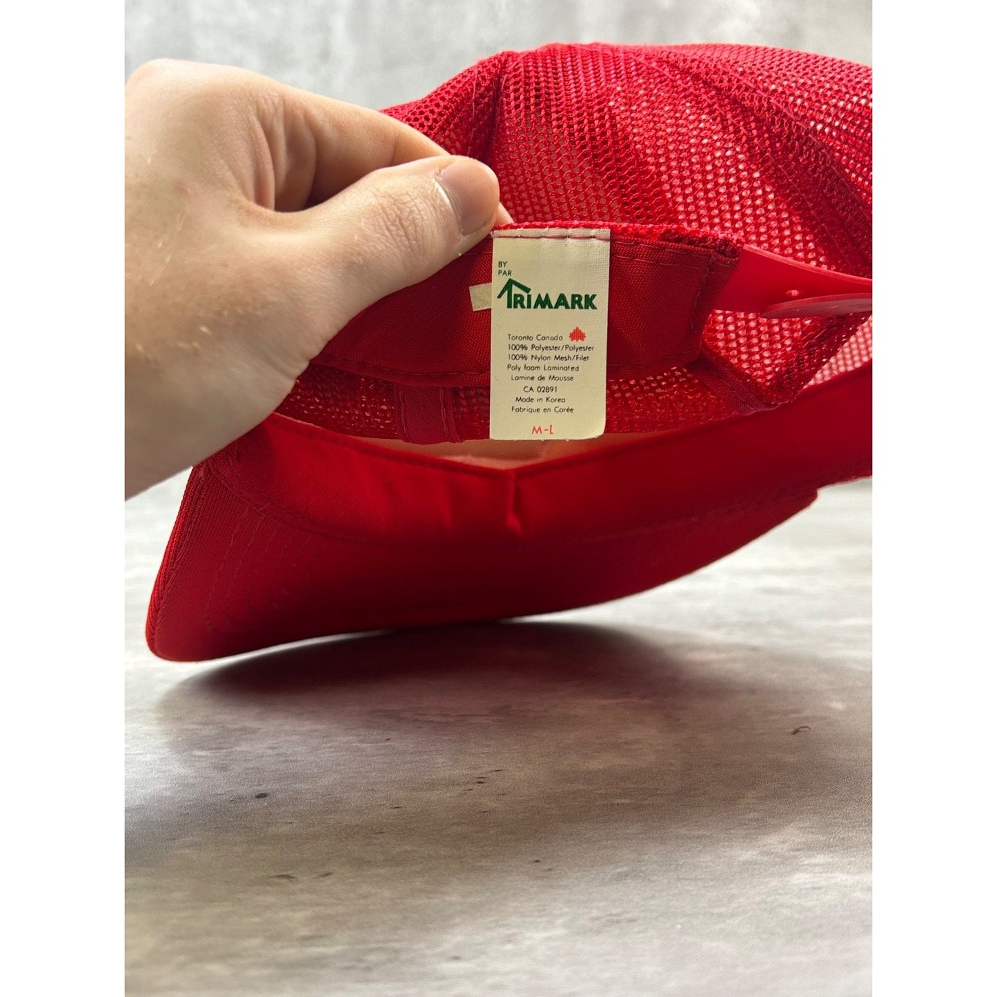 Vintage 80s/90s MLB All Stars Graphic Logo Trucker Snapback Hat Size M/L Red