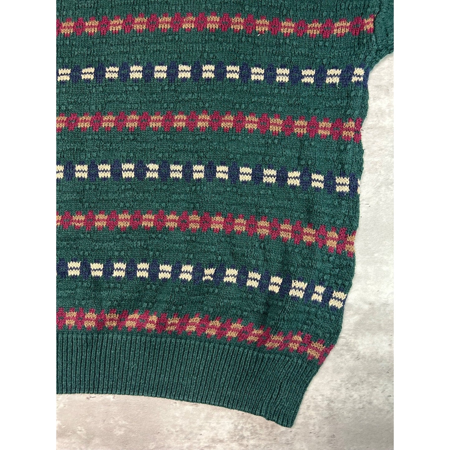 Vintage 90s American Eagle Abstract Striped Pullover Knit Sweater Size XL