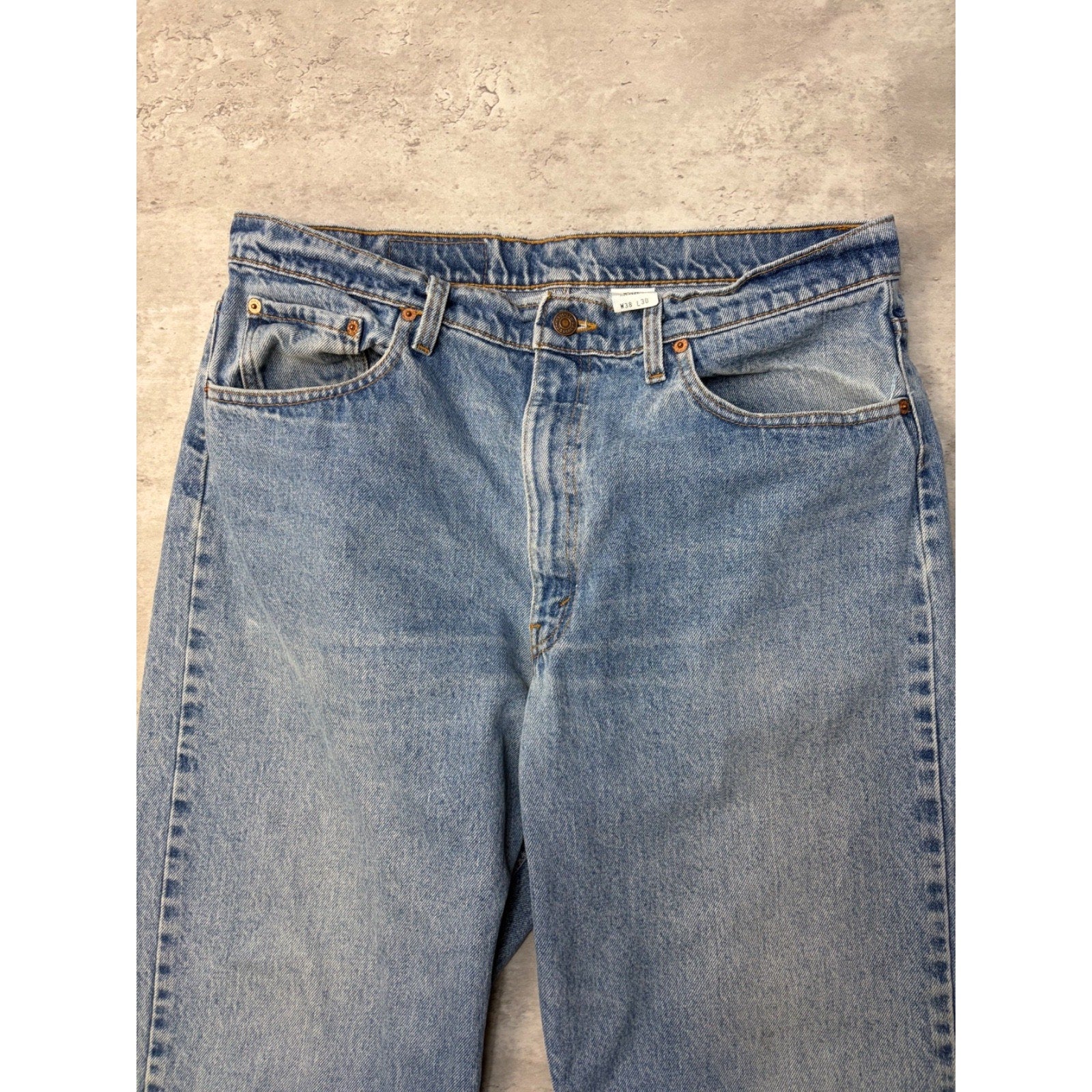 Vintage Levis 550 Red Tab Relaxed Fit Medium Wash Denim Pants Size 36