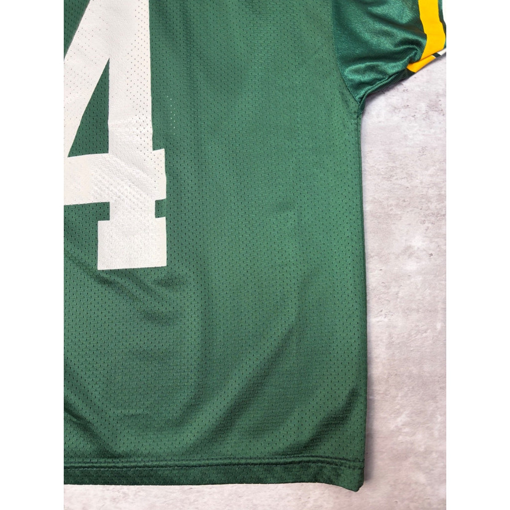 Vintage Brett Favre #4 Green Bay Packers NFL Football Jersey Size Large YOUTH