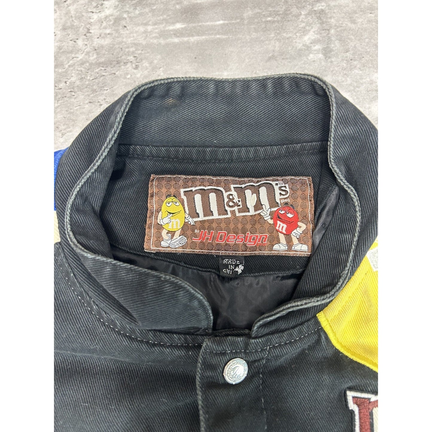 Vintage Jeff Hamilton M&M Racing Embroidered Nascar Race Jacket Size 6XL