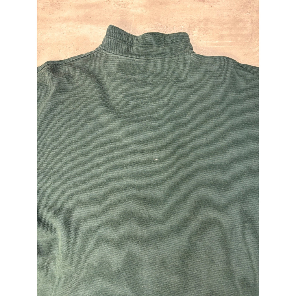 Vintage Green Bay Packers NFL Embroidered Logo 1/4 Zip Sweatshirt Size 2XL