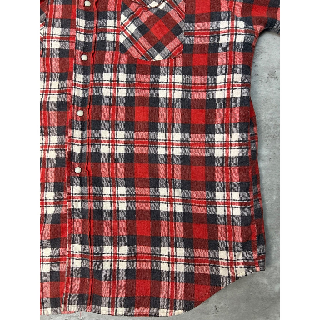 Vintage 80s/90s Woodsman Plaid Insulated Double Pocket Jacket Size XL