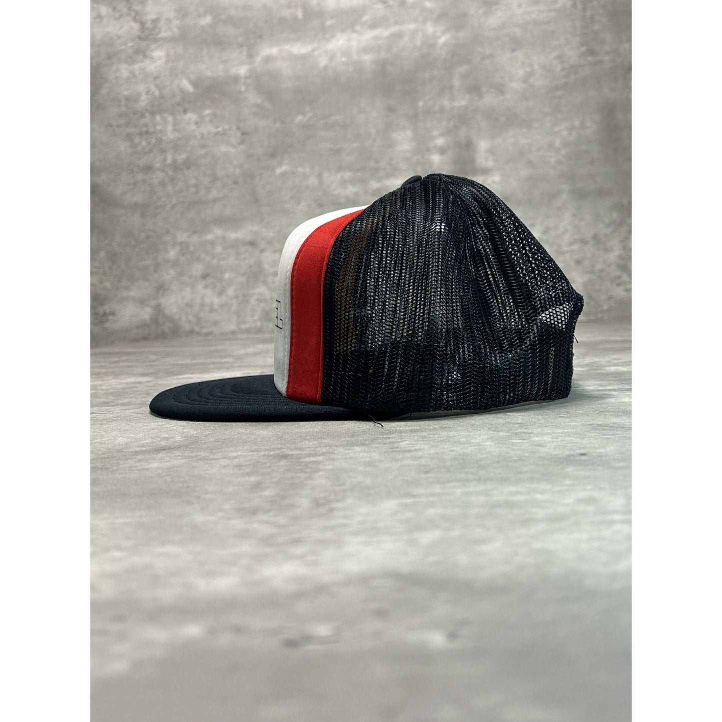 Vintage 80s/90s Samuel Spellout Graphic Trucker Snapback Hat OSFA