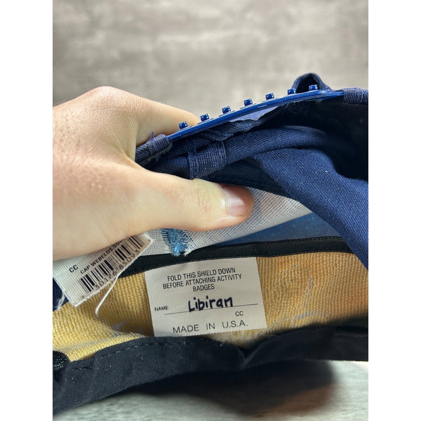 Vintage 80s/90s Boys Scouts Embroidered Patch Two Tone Snapback Hat OSFA