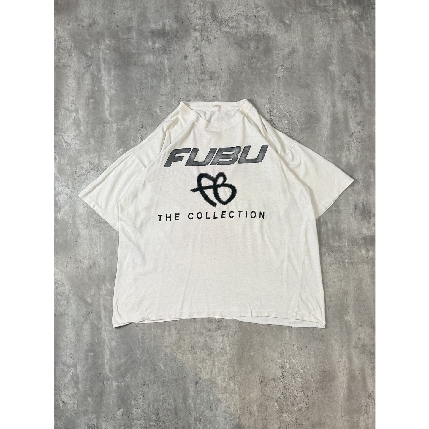 Vintage Y2k Fubu Collection Spellout Graphic T-Shirt Size 2XL White