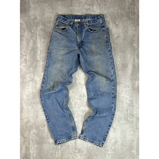 Vintage Carhartt Regular Fit Medium Wash Workwear Denim Pants Size 31