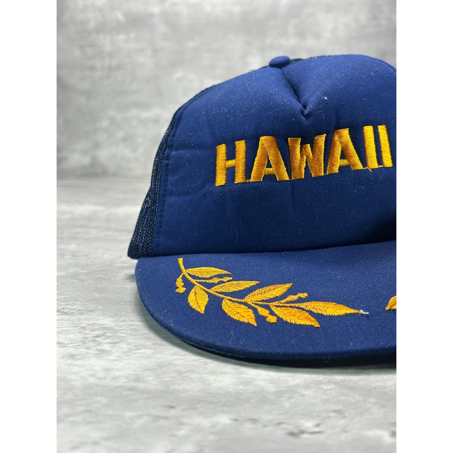 Vintage Hawaii Embroidered Scrambled Eggs Destination Trucker Hat OSFA