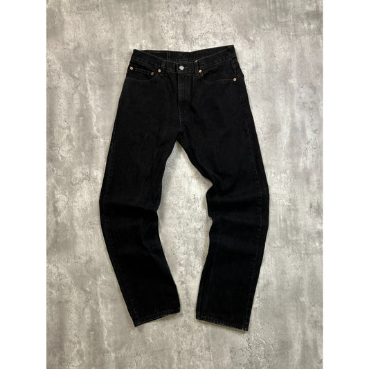 Vintage 90s Levis 505 Red Tab Black Denim Pants Size 32