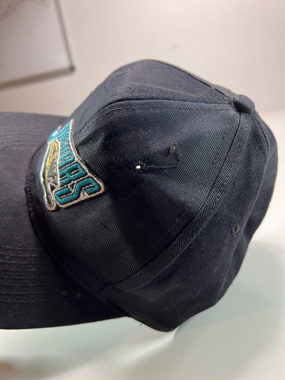 Vintage 90s Jacksonville Jaguars NFL Embroidered Banned Logo Snapback Hat OSFA