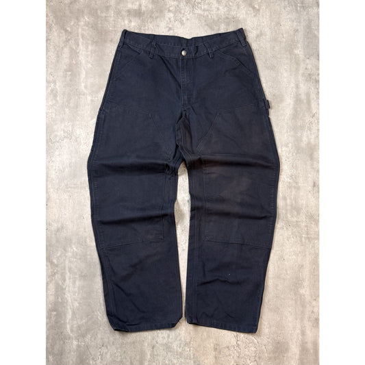 Vintage Dakota Canvas Workwear Double Knee Carpenter Pants Size 36