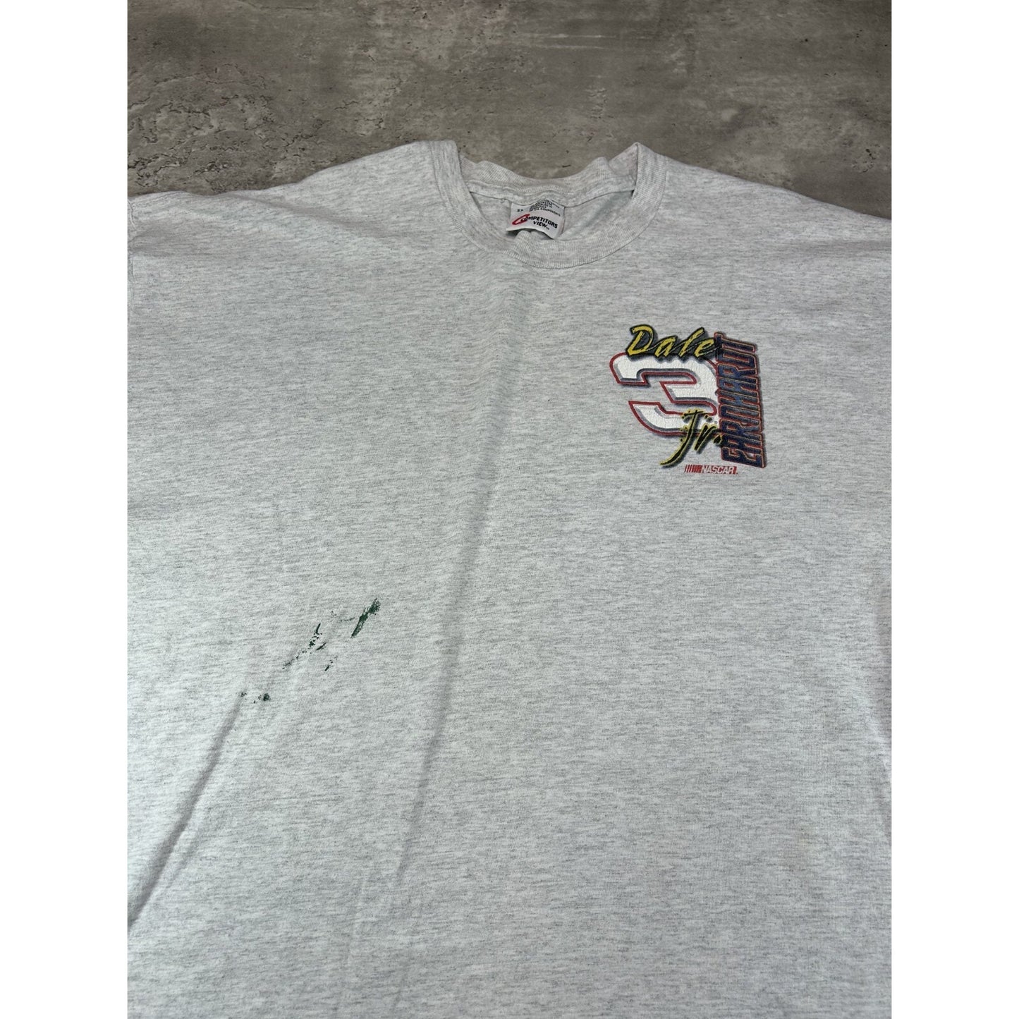 Vintage Dale Earnhardt Jr #3 Nascar The Crowd Pleaser T-Shirt Size 2XL Gray