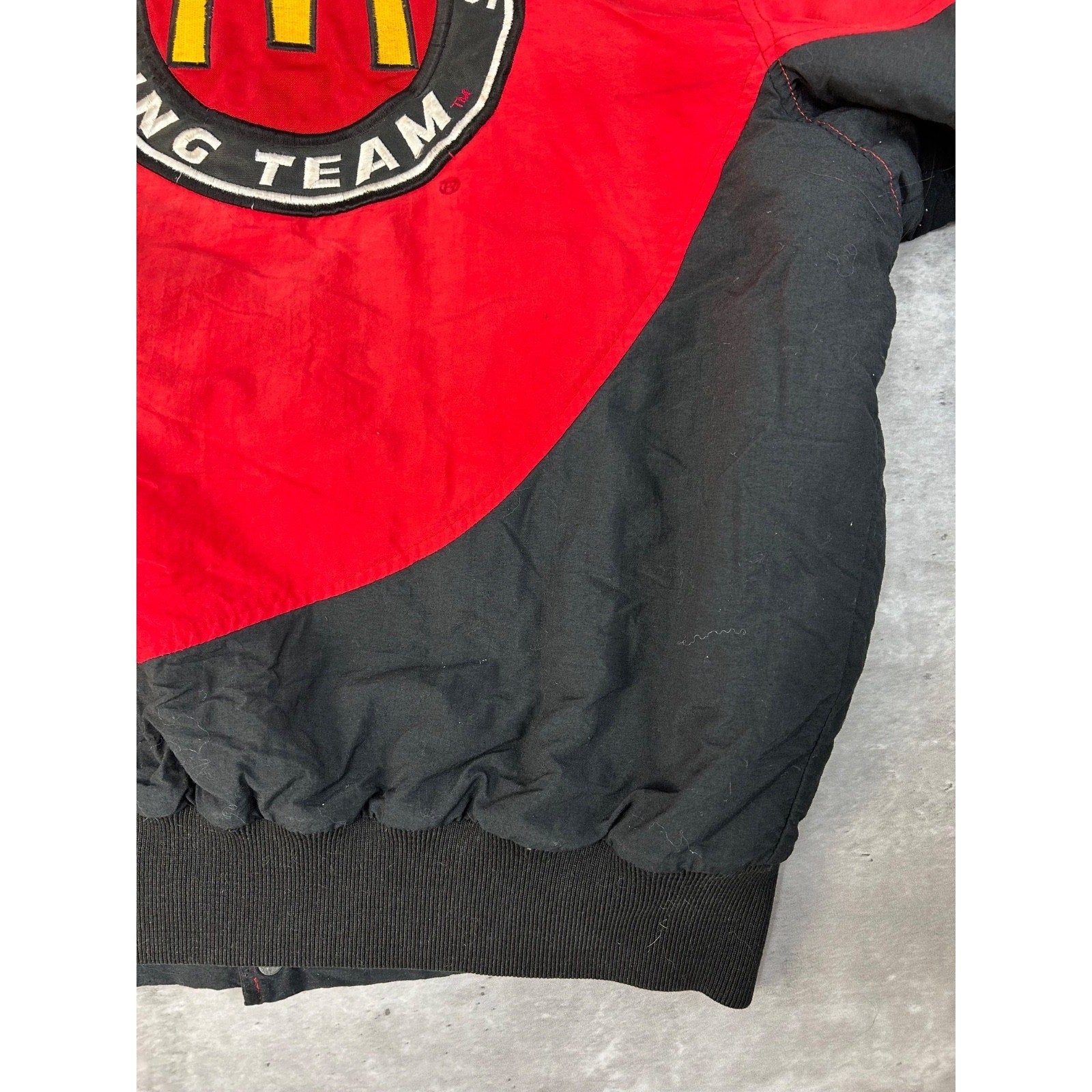 Vintage 1995 Bill Elliot #94 McDonalds Racing Nascar Bomber Jacket Size XL