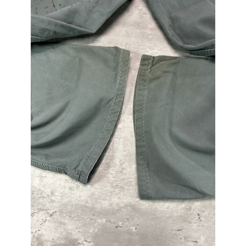 Carhartt Dungaree Fit Canvas Workwear Carpenter Pants Size 39 Gray