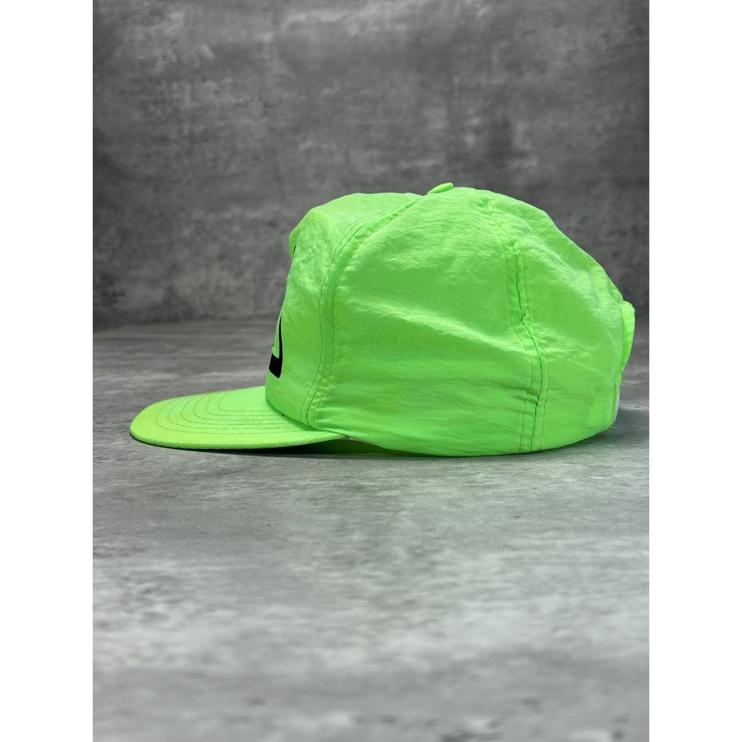 Vintage 1991 Skydome Champion Graphic Spellout Snapback Hat OSFA Neon Green
