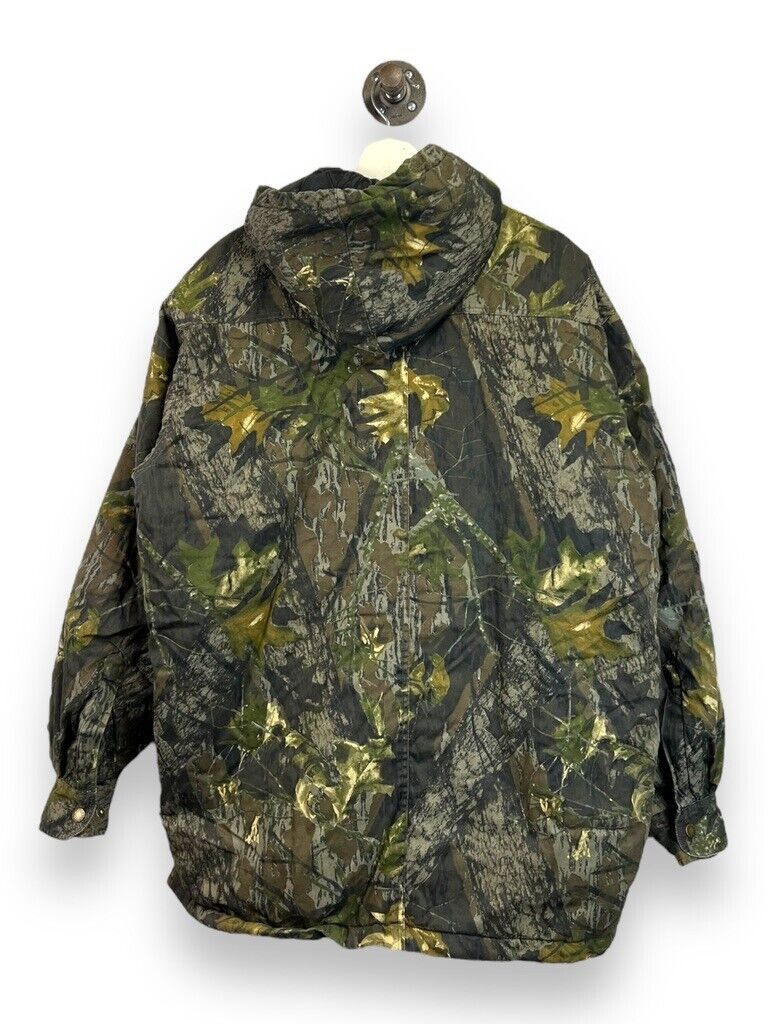 Canyon Guide Outfitters Tree Camo Insulated Full Zip Hunting Jacket Size XL