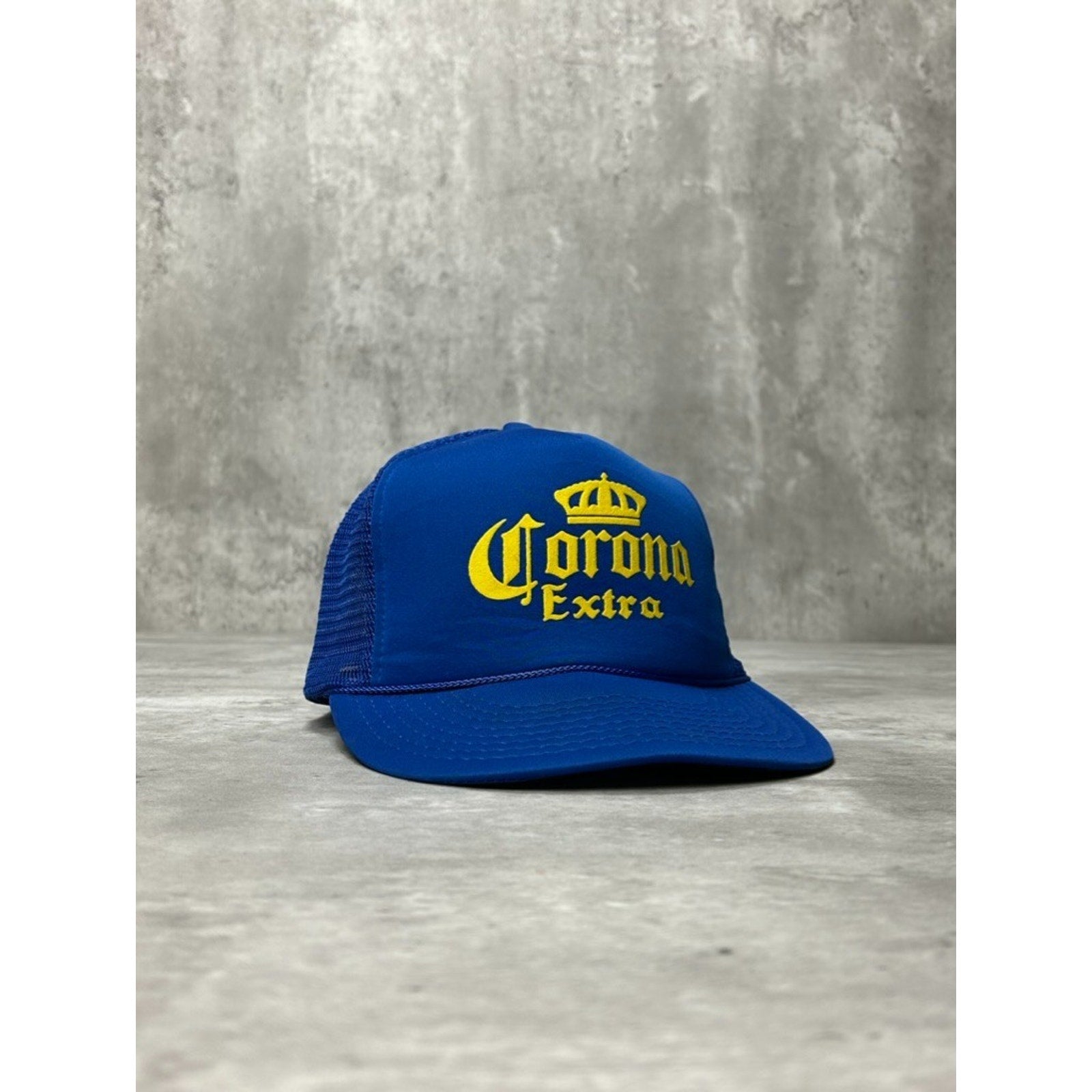 Vintage Corona Extra Beer Promo Spellout Trucker Snapback Hat OSFA