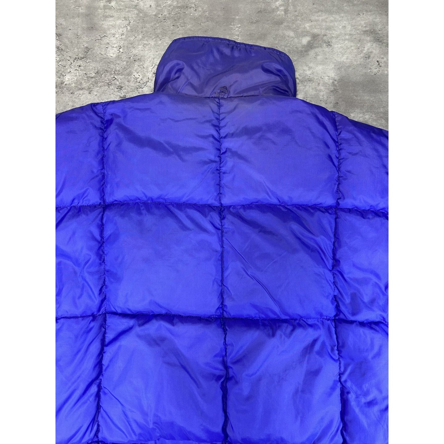 Vintage 90s Eddie Bauer Full Zip Two Tone Reversible Nylon Puffer Jacket Large