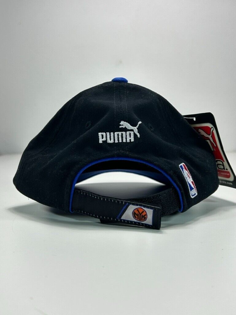 Vintage New York Knicks NBA embroidered Spell Out Puma Strapback Hat OSFA