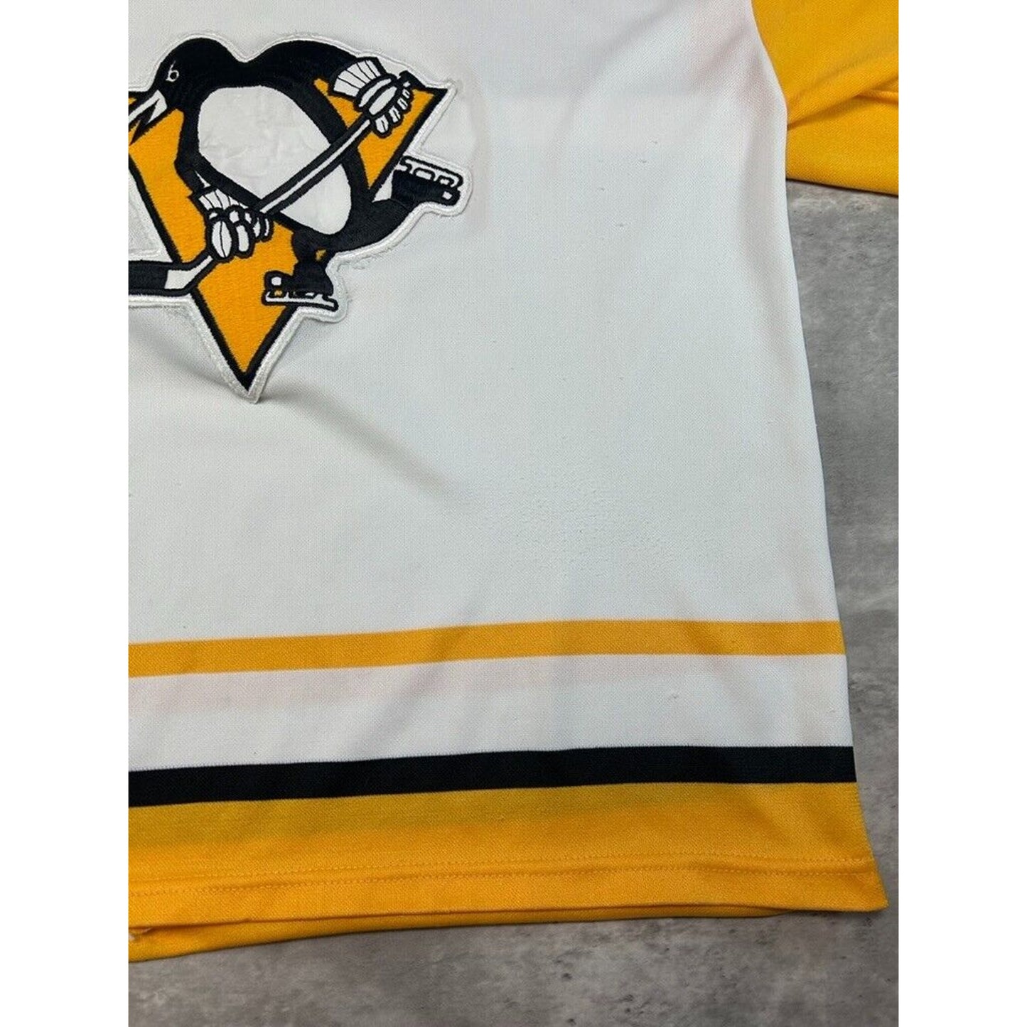 Vintage 1990s Pittsburgh Penguins NHL CCM Maska Stitched Hockey Jersey Size Large