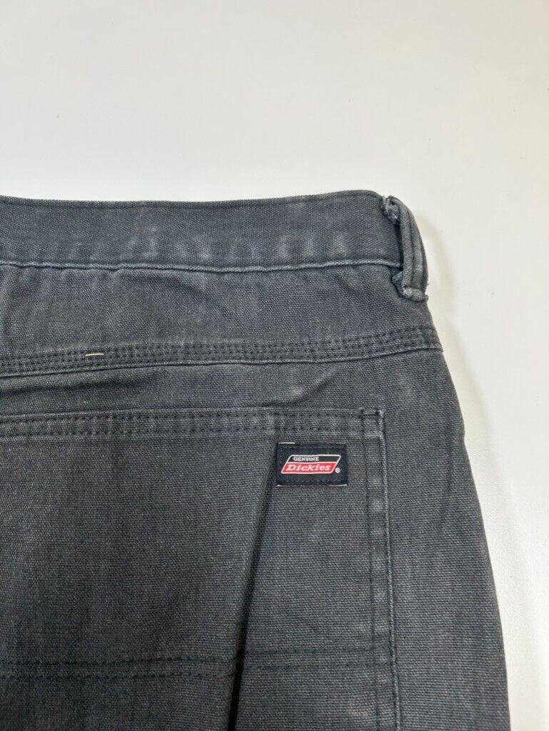 Dickies Fleece Lined Canvas Workwear Carpenter Pants Size 41 Black