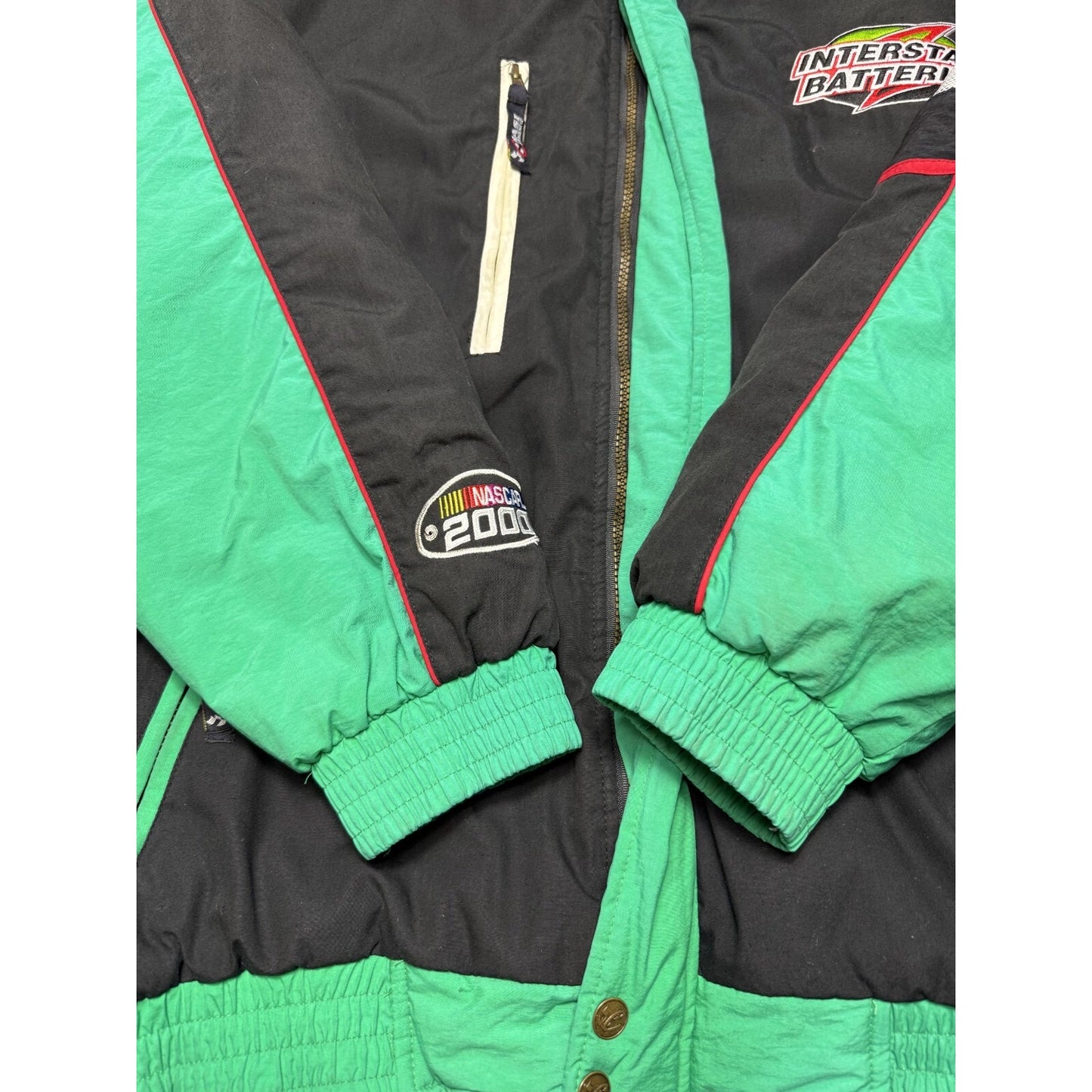 Vintage 90s Bobby LaBonte #18 Nascar Interstate Batteries Jacket Size XL
