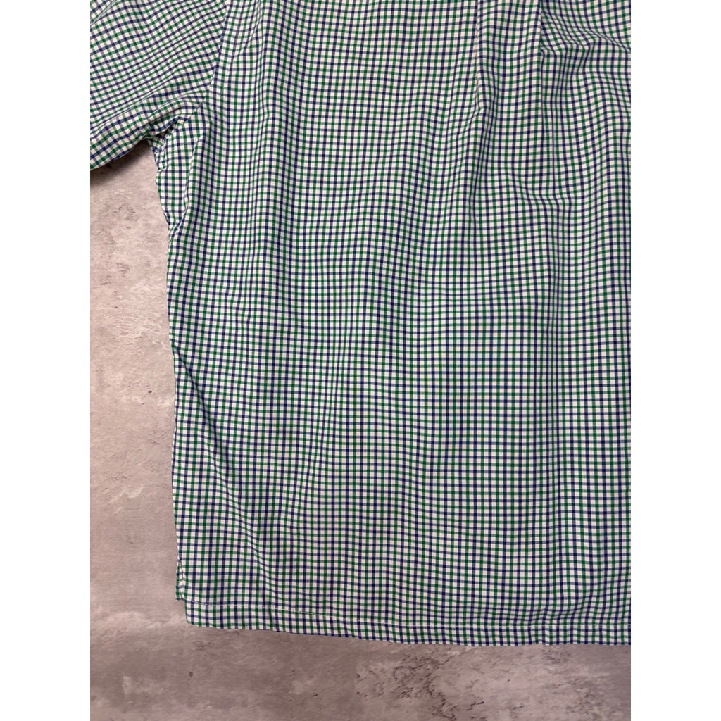 Vintage Polo Ralph Lauren Embroidered Pony Cropped Button Up Shirt Size Medium