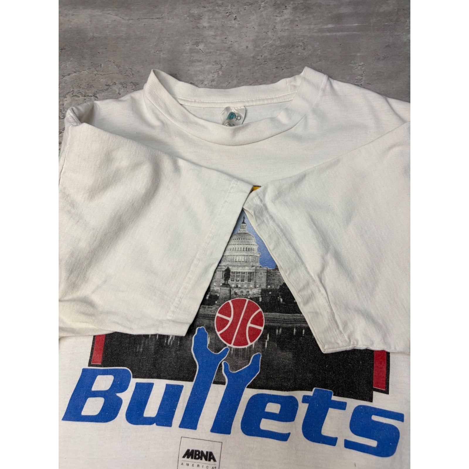 Vintage Washington Bullets NBa Spellout Basketball Graphic T-Shirt Size XL