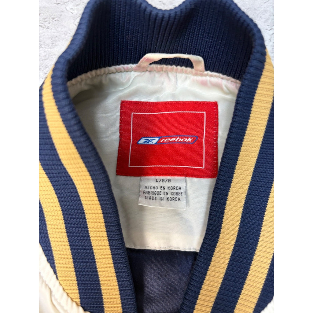 Vintage St Louis Rams NFL Reebok Football Bomber Jacket Size Large