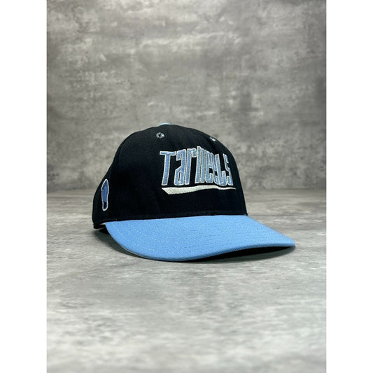 Vintage 90s UNC Tarheels NCAA Embroidered Spellout Collegiate Snapback Hat OSFA