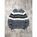Vintage St Johns Bay Striped Pullover Knit Sweater Size Large Tall