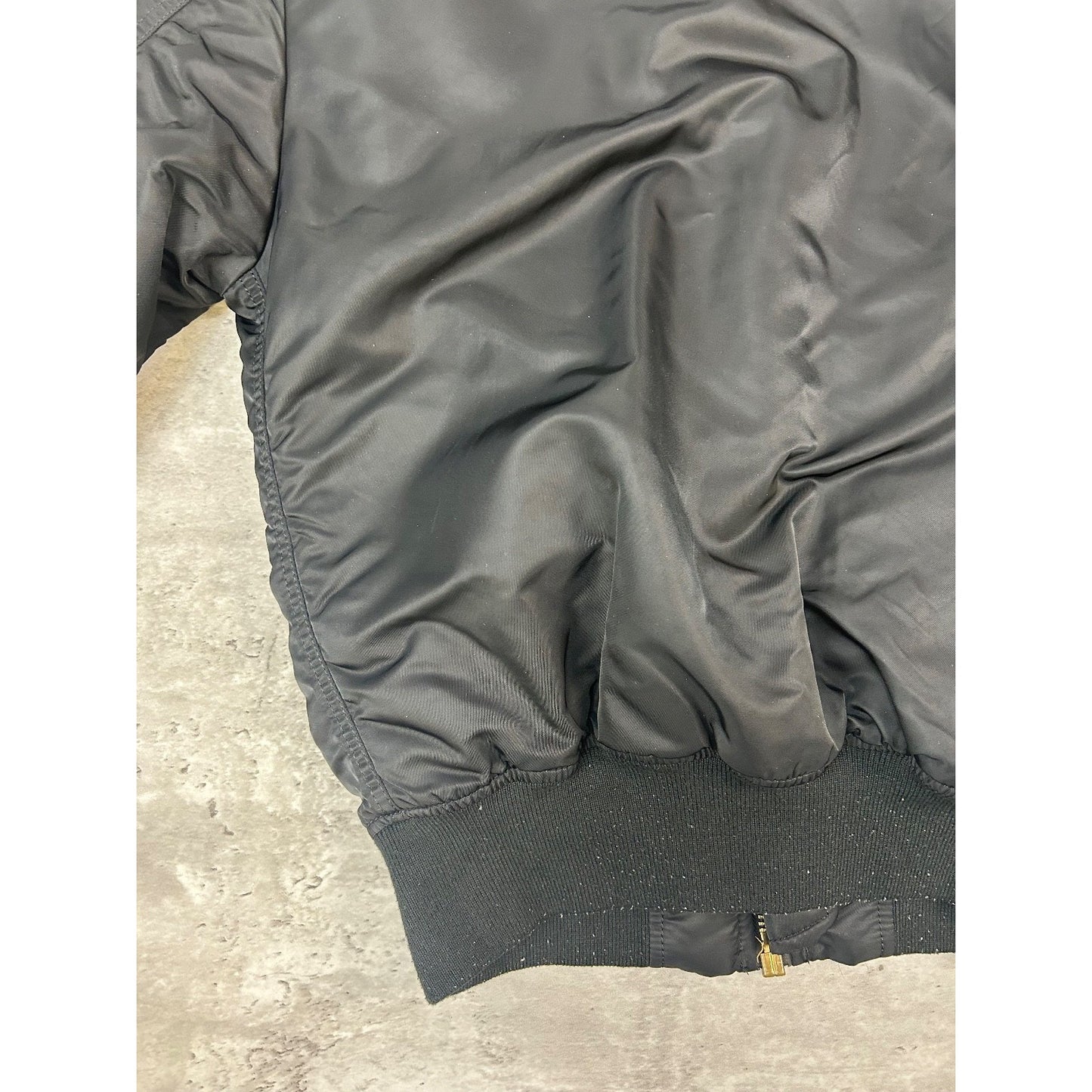 Vintage 90s Military MA-1 Reversible Flight Bomber Jacket Size Small