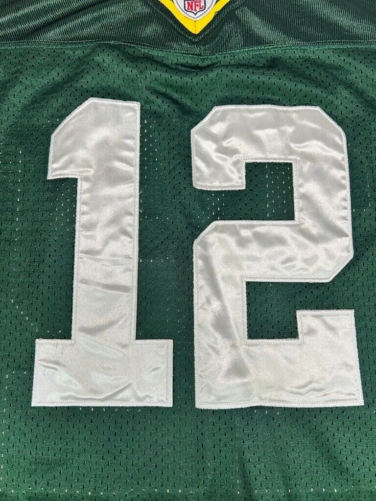 Vintage Aaron Rodgers #12 Green Bay Packers NFL Reebok Jersey Size 54 3XL