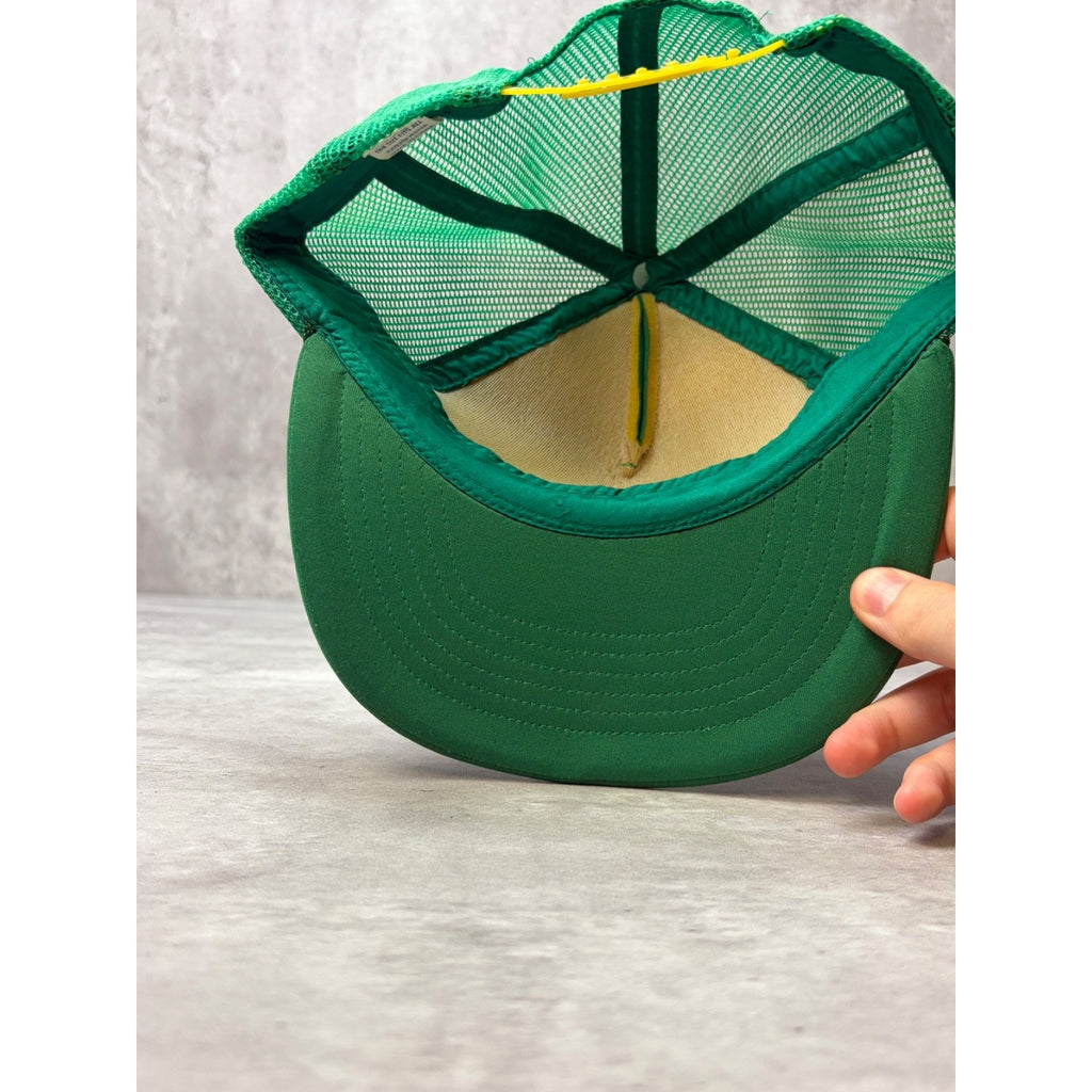 Vintage 90s Nashville Where The Country Is Graphic Trucker Snapback Hat OSFA