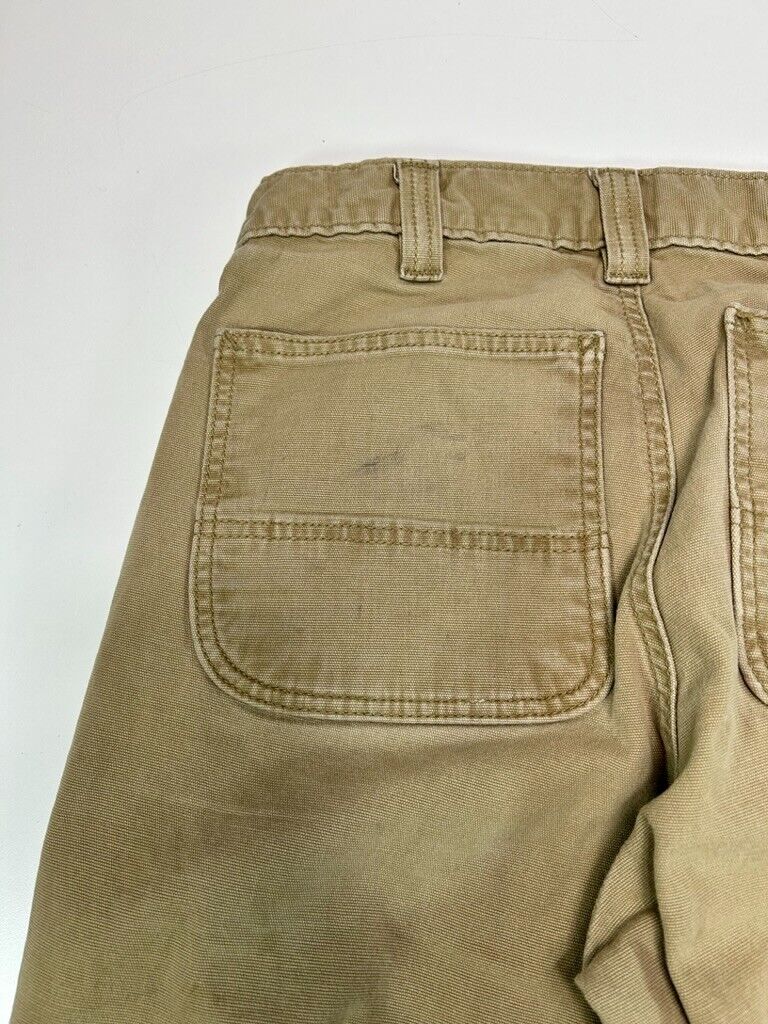 Carhartt Regular Fit Canvas Workwear Five Pocket Pants Size 32 Beige