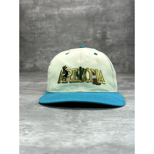 Vintage 90s Arizona Embroidered Spellout Destination Snapback Hat OSFA