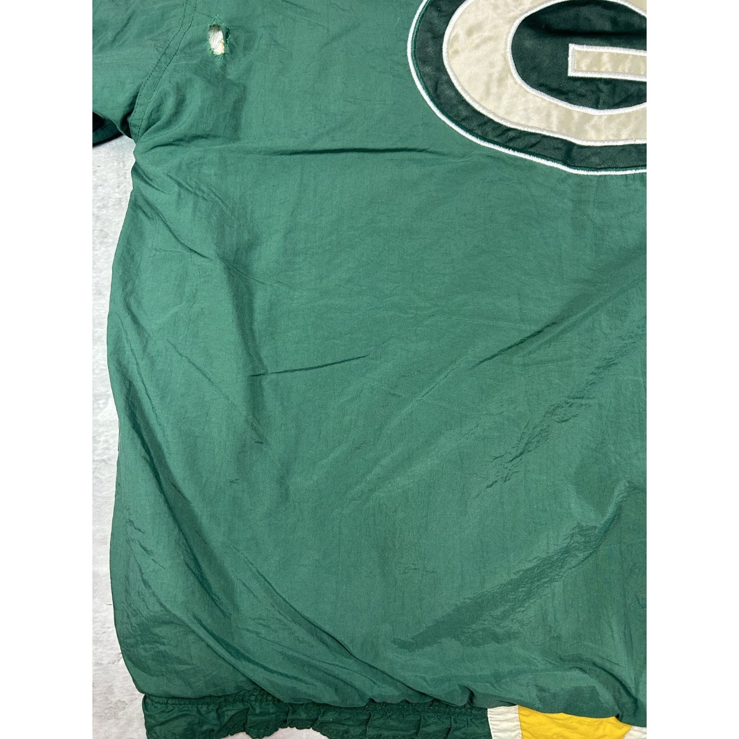 Vintage 90s Green Bay Packers NFL Embroidered Full Zip Starter Jacket Sz Medium