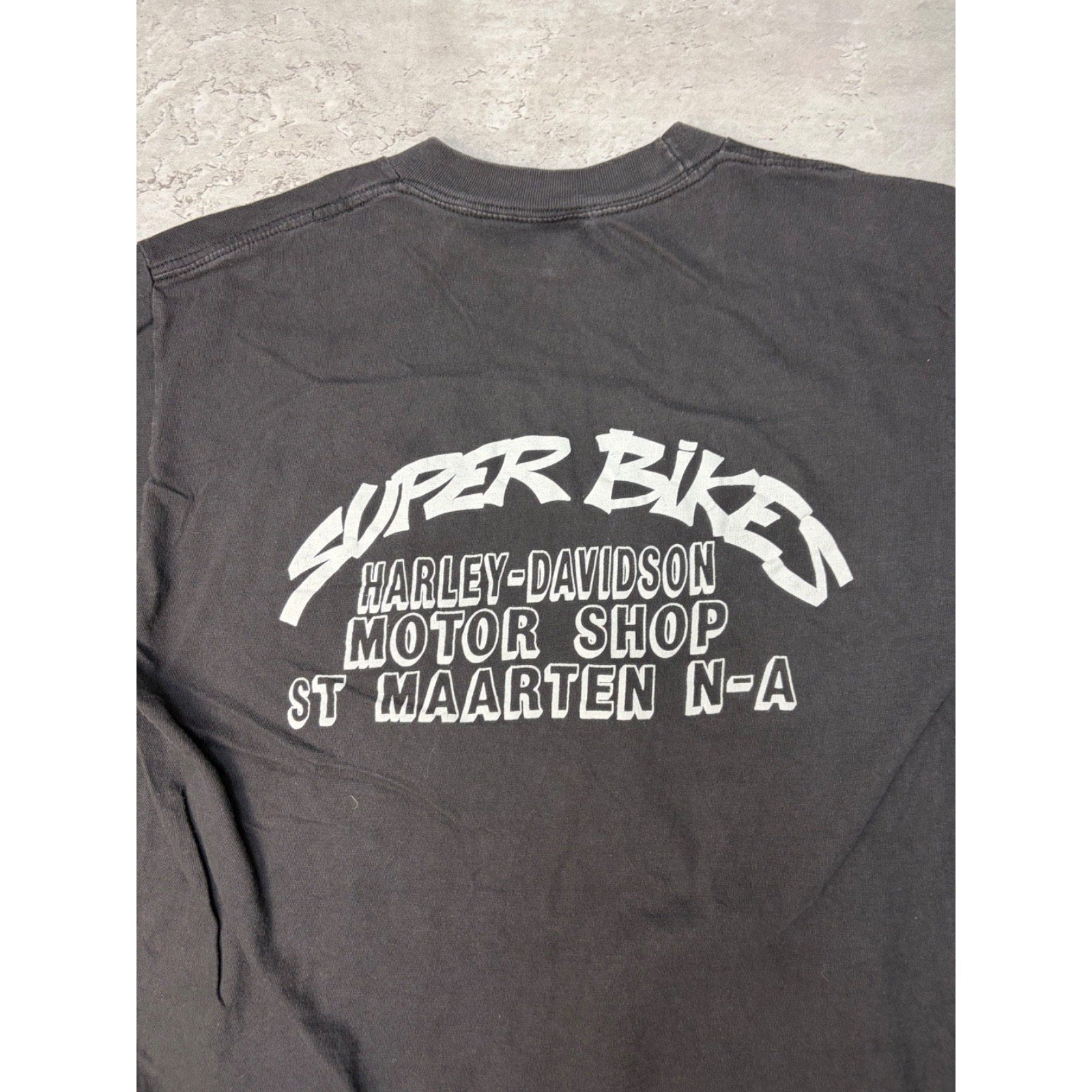 Vintage 90s Harley Davidson Classic Logo Graphic Black T-Shirt Size XL