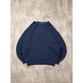 Vintage Backroad Blues Ribbed Pullover Blue Knit Sweater Size XL