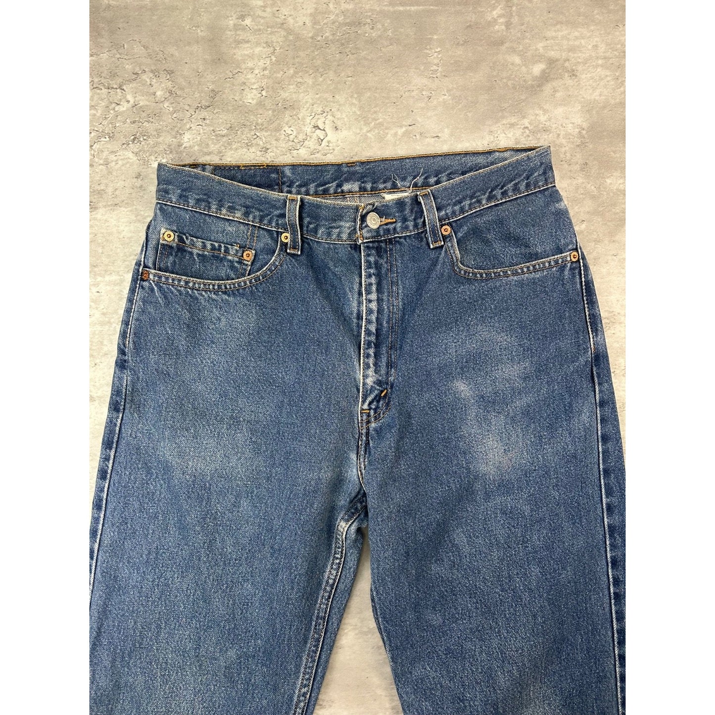 Vintage 90s Levis 505 Red Tab Dark Wash Denim Pants Size 32