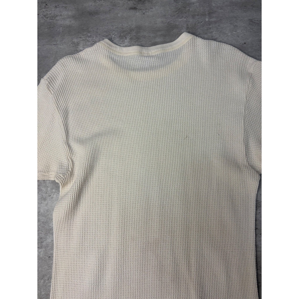 Vintage 1980s Remington Waffle Print Thermal Long Sleeve T-Shirt Size XL
