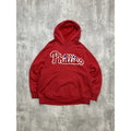 Vintage Philadelphia Phillies MLB Embroidered Hooded Sweatshirt Size XL