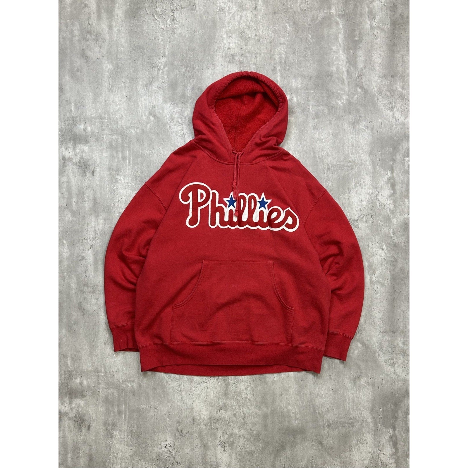 Vintage Philadelphia Phillies MLB Embroidered Hooded Sweatshirt Size XL