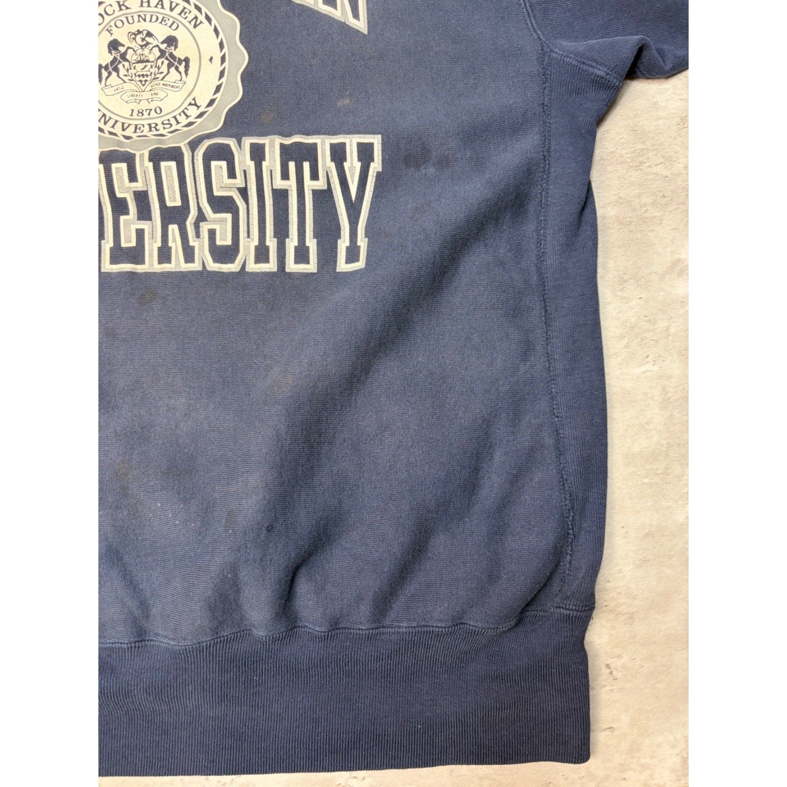 Vintage 90s Lock Haven University NCAA Champion Reverse Weave Sweatshirt Sz 2XL