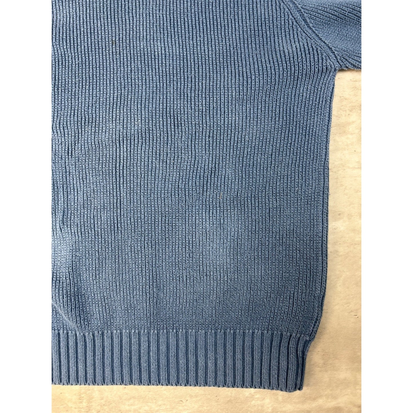 Vintage 90s Eddie Bauer Solid Ribbed Pullover Knit Sweater Size Large