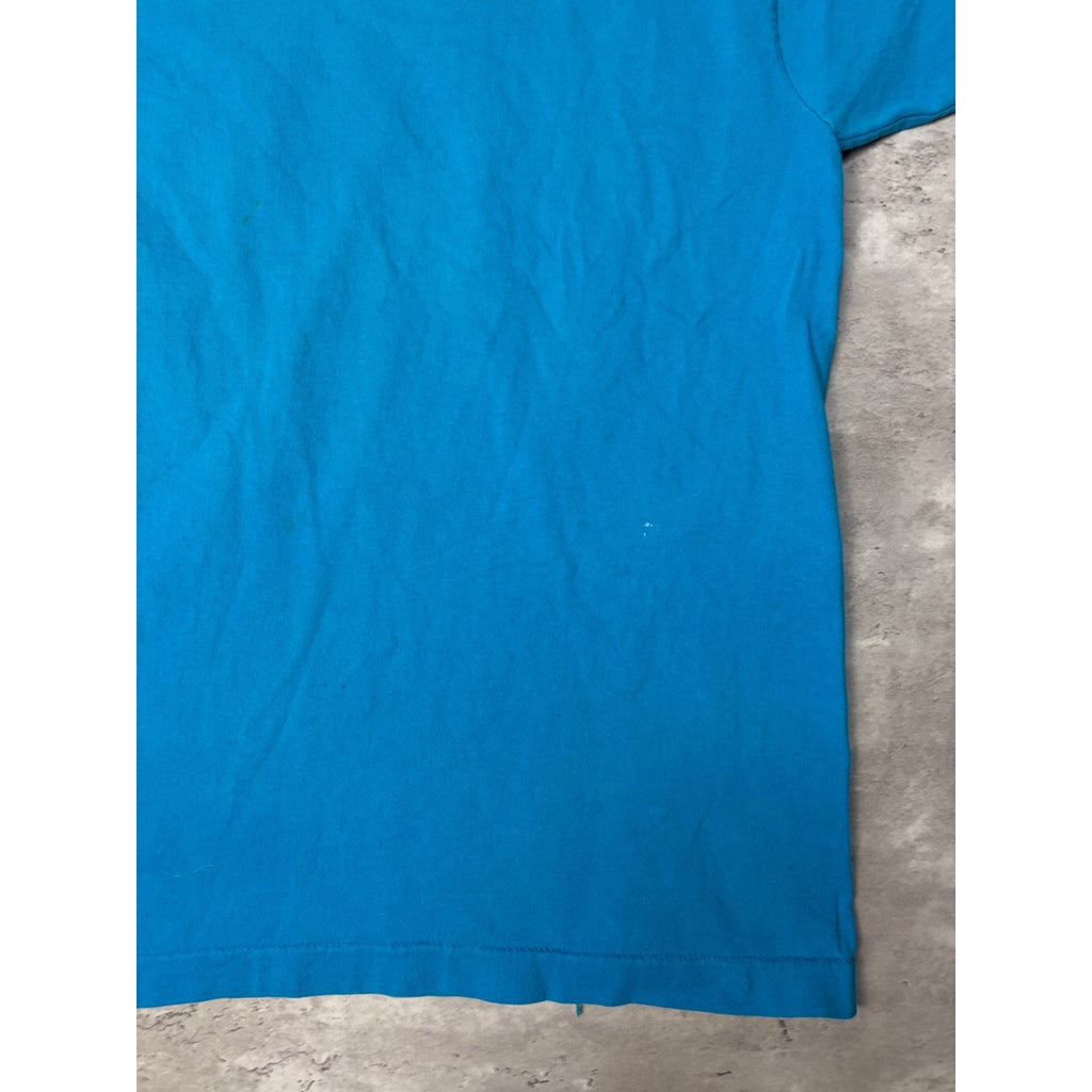 Vintage 90s Carolina Panthers NFL Big Helmet Graphic Football T-Shirt Size Large