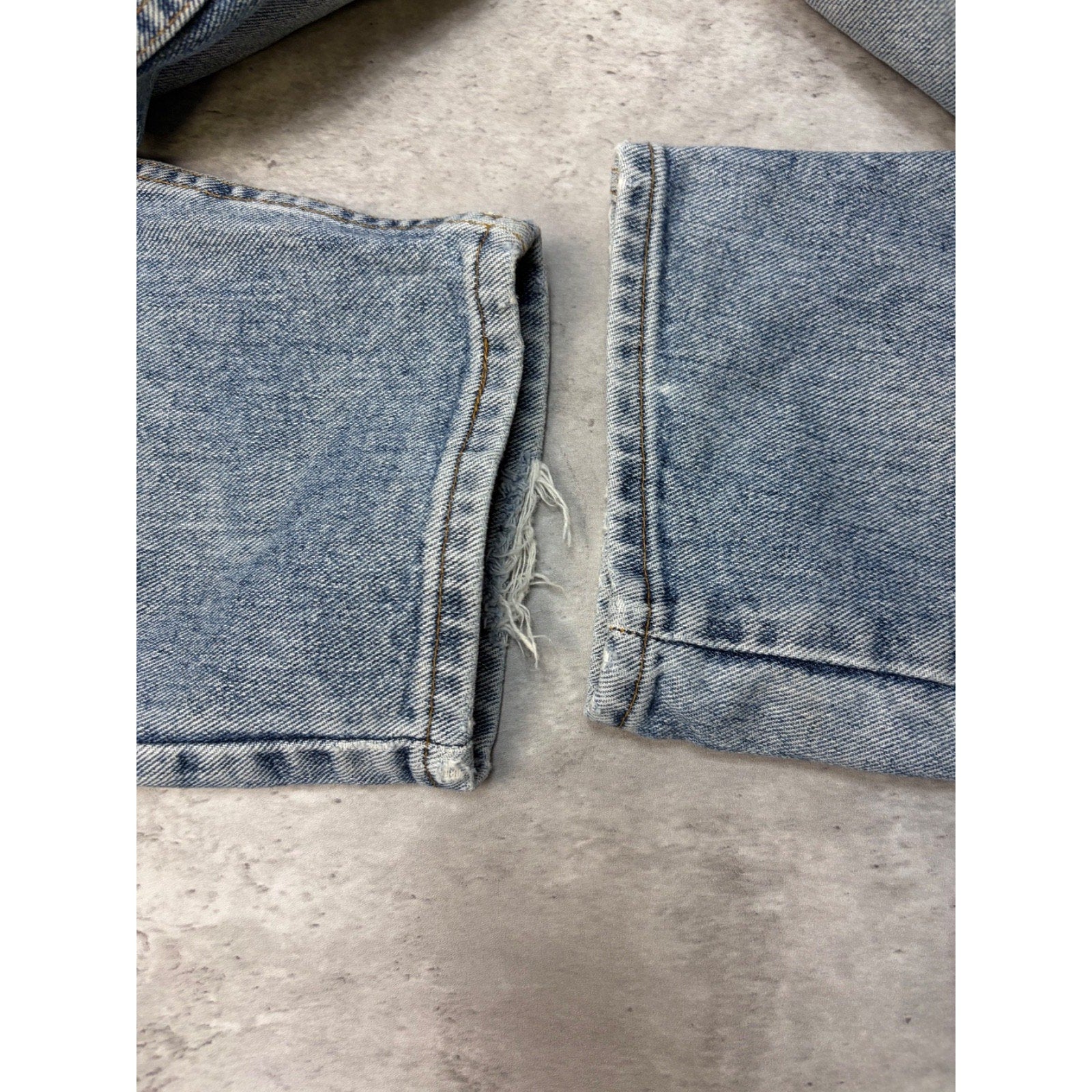 Vintage 90s Levis Red Tab Distressed Light Wash Denim Pants Size 36